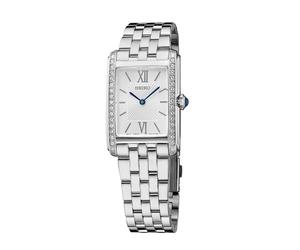 Seiko Conceptual Women's Silver Rectangle Dial Stainless Steel Bracelet Watch