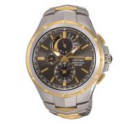 Seiko Coutura Men's Black Chronograph Dial Two Tone Stainless Steel Watch