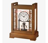 Seiko Decorative Rotating Pendulum Wooden Mantel Clock QXN235B