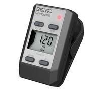 Seiko DM51SE Clip-on Digital Metronome with Clock Function- Silver
