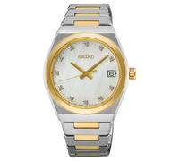Seiko Essential Time Diamond (34mm) Mother-of-Pearl Dial / Two-Tone SUR604P1