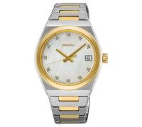 Seiko Essential Time Diamond (34mm) Mother-of-Pearl Dial / Two-Tone SUR604P1
