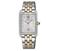 Seiko Essentials 22.7mm Silver Tone Dial & Two Tone Stainless Steel Bracelet Watch