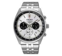 Seiko Essentials Men's Quartz Watch SSB425P141.5mm Chronograph Silver Dial 100M