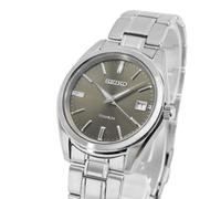 Seiko Essentials Men's Quartz Watch SUR375P1 - Black Sunray Dial Titanium 100M