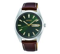 Seiko Analog Model Clock Neo Classic Sur449P1 Double Calendar Brand