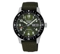 Seiko HDB008K1 Men's Automatic Watch Green Dial Canvas Strap Compass Bezel Day-Date