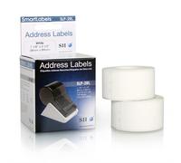 Seiko Instruments SLP-2RL. Product colour: White Label type: Self-adhesive printer label. Label width: 8.9 cm Label height: 2.8 cm. Labels per pack: 260 pc(s) Labels per roll: 130 pc(s)