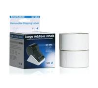 Seiko Instruments SLP-2RLE. Product colour: White Label type: Self-adhesive printer label. Label width: 8.9 cm Label height: 3.6 cm. Labels per pack: 520 pc(s) Labels per roll: 260 pc(s)