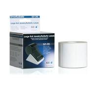 Seiko Instruments SLP-JWL. Product colour: White Label type: Self-adhesive printer label. Label width: 5.15 cm Label height: 1.1 cm. Labels per pack: 525 pc(s) Labels per roll: 525 pc(s)