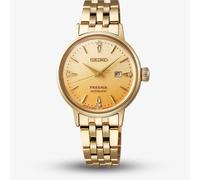 Seiko Ladies Presage Cocktail Time Eggnog Gold Watch SRE018J1