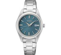Seiko Ladies Watch with Blue Dial & Silver Strap SUR531P1