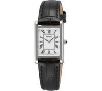 Seiko Ladies Watch with White Dial and Black Strap SWR107P1
