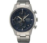 Seiko Men Analog Quartz Watch with Metal Strap SSB387P1