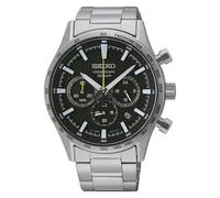 Seiko SSB413P1 Mens Classic Black Chronograph Dial Stainless Watch