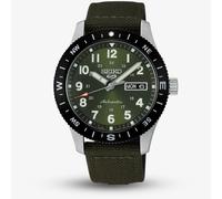 Seiko Mens 5 Sports Field Automatic Green Fabric Strap Watch HDB008K1