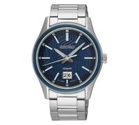 Seiko Quartz Watch For Men Steel/Blue 10 Bar SUR559P1