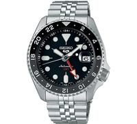 Seiko 5 Men's Stainless Steel Automatic GMT SKX Re-Interpretatio Black
