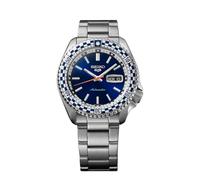 Seiko 5 Sports SRPK65K1 Petrol Blue 'Checker Flag' Watch - Special Edition - W24229