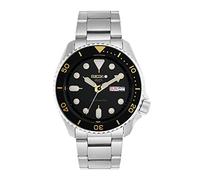 Seiko 5 Men's Stainless Steel Automatic Sports Watch Black