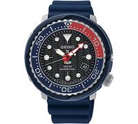 SEIKO Mens Analogue Solar Powered Watch with Silicone Strap SNE499P1