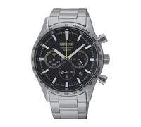 Seiko SSB413P1 Mens Classic Black Chronograph Dial Stainless Watch