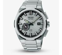 Seiko Mens Limited Edition Astron Solar System GPS Silvertone 'Earth' Bracelet Watch SSJ037J1