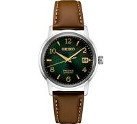 Seiko Men's Presage "Mojito" Cocktail Brown Leather Strap Watch