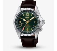 Seiko Mens Prospex Alpinist GMT Green Dial Strap Watch HBC007J1