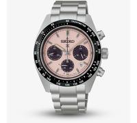 Seiko Mens Prospex Speedtimer Youngtimer Pale Pink Bracelet Watch SSC963P1