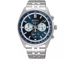 Seiko Mens Quartz Watch SSB427P1 Conceptual 41.5mm Chronograph Blue Dial 100M