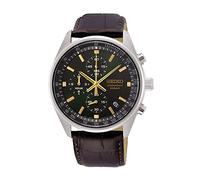 Seiko Chronograph Men's Watch With Leather Strap Chrono SSB385P1