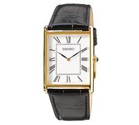 Seiko Men's Quartz Watch With Leather Strap Black SWR052P1