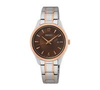 Seiko Sur476p1 30mm 10atm Quartz Analogical Woman Watch Silver Woman