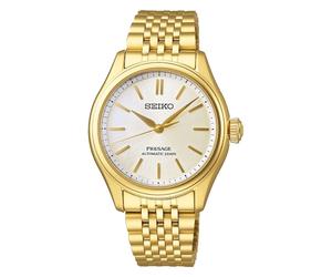 Seiko Presage Classic Series 'Shiro-Iro' 36mm Gold Tone Bracelet Watch