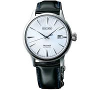 Seiko Men's Presage Automatic Date Leather Strap Watch