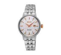 Seiko Presage Ladies' Clover Club Diamond Twist Cocktail Watch White