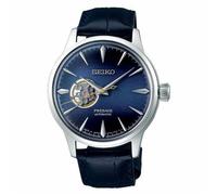 Seiko Presage Ssa405j1 Men's Automatic Watch - Blue Open Heart Dial, Blue Leather Strap
