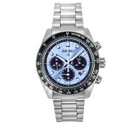 Seiko SSC935P1 Men's Prospex Crystal Trophy Speedtimer Solar Chronograph Bracelet Strap Watch, Ice Blue/Silver