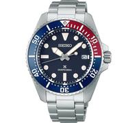 Seiko Prospex Solar Men's Diver Red-Blue & Stainless Steel Watch