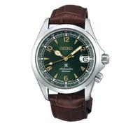 Seiko Mens Prospex Automatic Alpinist Green Date Dial Brown Leather Strap Watch SPB121J1