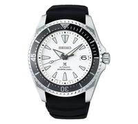 Seiko Prospex Spb191j1 Shogun Titanium Automatic Diver's Watch - White Dial, Black Silicone Strap