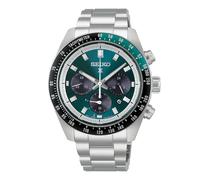 Seiko Mens Prospex Speedtimer 'Racing' Solar Chronograph Green Dial Bracelet Watch HBJ003P1
