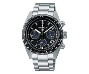Seiko Prospex Speedtimer Solar Chronograph Sport Black Dial Watch SSC819P1, Black, Chronograph, Black, Chronograph