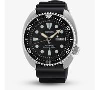 Seiko Prospex Men's Black Silicone Automatic Turtle Watch Black