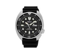 Seiko Prospex Turtle Men's Black Silicone Strap Watch