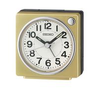 Seiko QHE196G Square Gold Alarm Clock - C06126