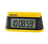 Seiko UK Limited - EU Sports LCD Clock, Yellow & Black, Rectangular