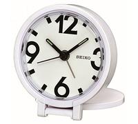 Seiko QHT011W Travel Alarm Clock, White