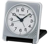 Seiko QHT015S Travel Alarm Clock, Silver